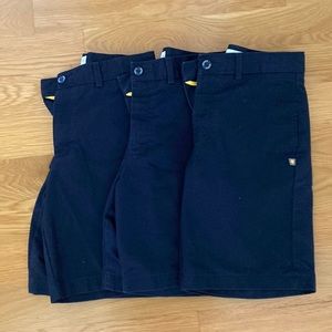 Dennis Boys Navy Flat Front Uniform Shorts Size 14 Lot of 3, Style 040720